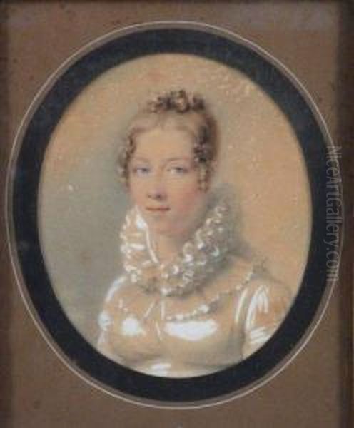 Portrait De L'imperatrice Elizabeth De Russie. Oil Painting by Jean Antoine Pinchon