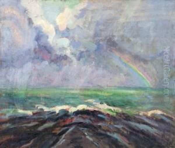 L'arc-en-ciel Oil Painting by Robert Antoine Pinchon