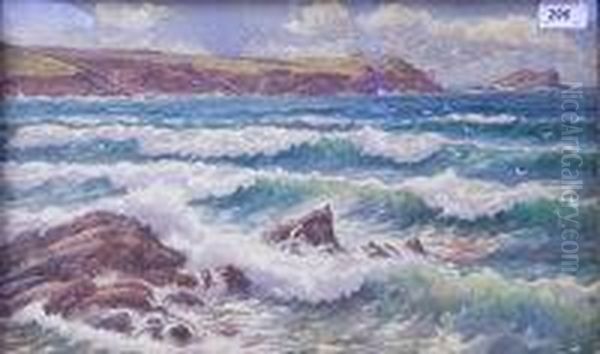 Near Zennor Oil Painting by Douglas Houzen Pinder