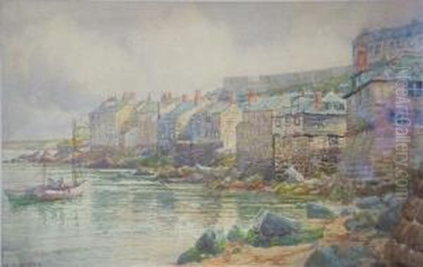 Old Houses, St. Ives. by Douglas Houzen Pinder