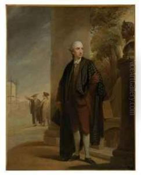 Portrait Of William Bowles Esq. Of Hale House Near Salisbury, Ingraduation Robes Oil Painting by Robert Edge Pine