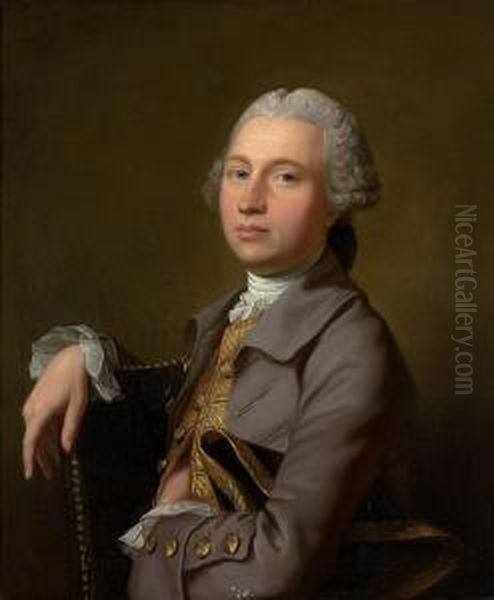 Portrait Of A Gentleman Oil Painting by Robert Edge Pine