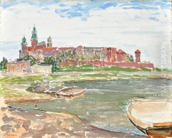 Wawel Oil Painting by Ignacy Pinkas