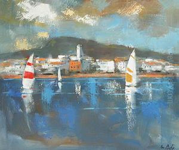 Regata. Oil Painting by J. Pinto