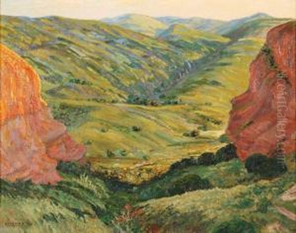 Paisaje De Ongamira Oil Painting by Octavio Pinto