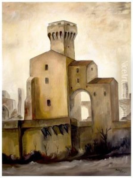 Cittadella Oil Painting by Angelo Gabriello Pio