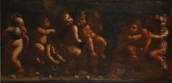 Frise De Putti Oil Painting by Domenico Piola