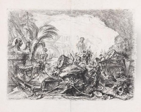 Der Triumphbogen Oil Painting by Giovanni Battista Piranesi