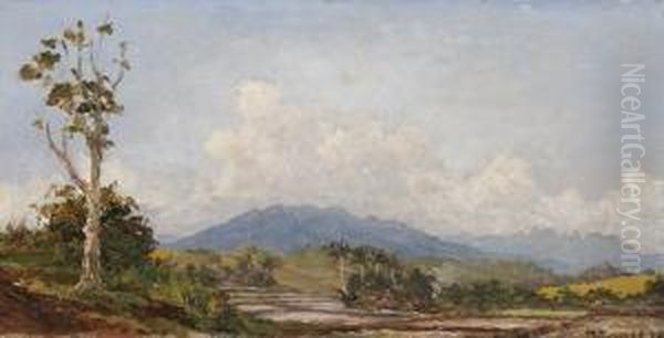 Indonesian Landscape Oil Painting by Mas Pirngadi