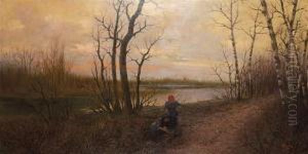 Tramonto Oil Painting by Giovanni Pisano