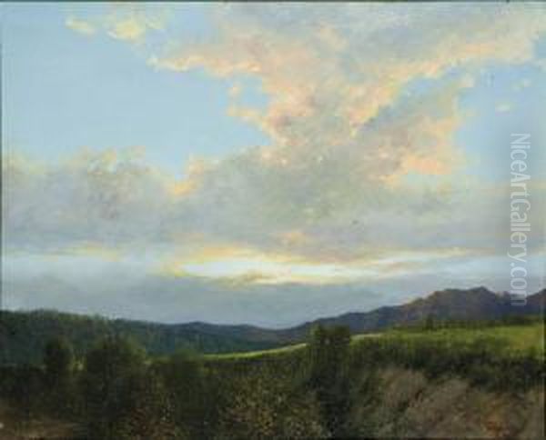 Tramonto Estivo Oil Painting by Giovanni Pisano