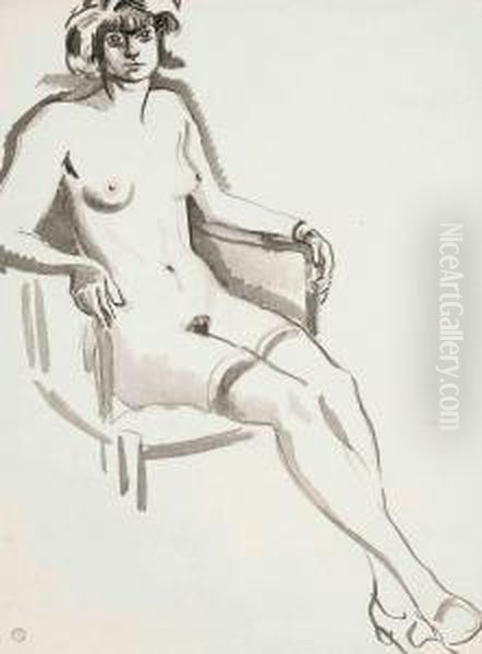 Etude De Femme Nue Oil Painting by Ludovic Rodo Pissarro