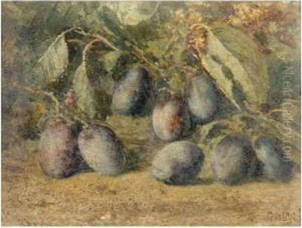 Prugne Oil Painting by Enrico Ulrico Pistilli /