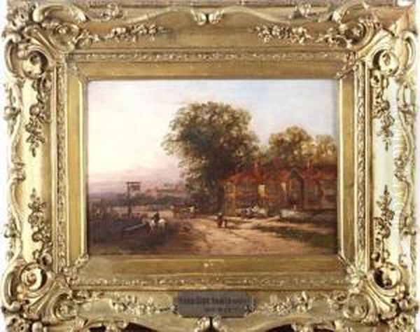 A Roadside Inn, Berkshire Oil Painting by William Pitt