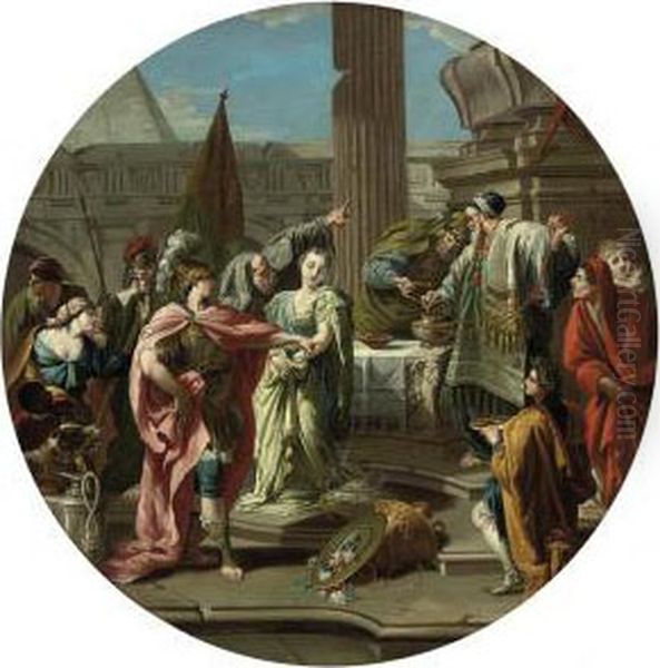 The Sacrifice Of Polyxena Oil Painting by Sebastiano Ricci