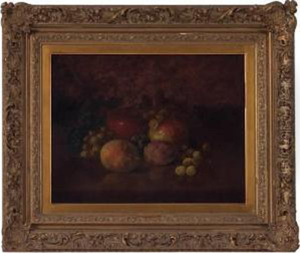 Still Life With Fruit Oil Painting by Carducious Plantagenet Ream