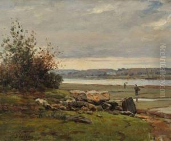 Paysage Breton Oil Painting by Francois-Marie Plateau