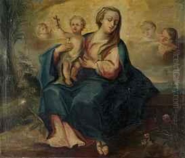 Madonna Mit Kind Oil Painting by Joseph Jacob Von Plenck