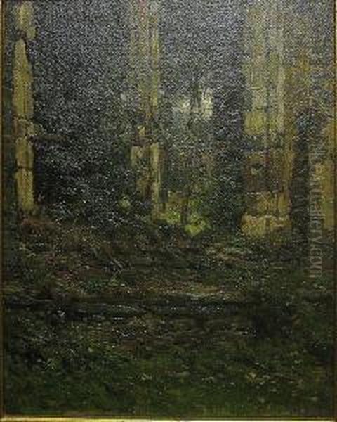 Landschap Met Ruine Oil Painting by Andre Plumot