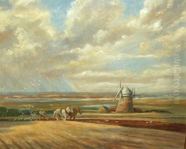 The Landmark Oil Painting by William E. Plumstead