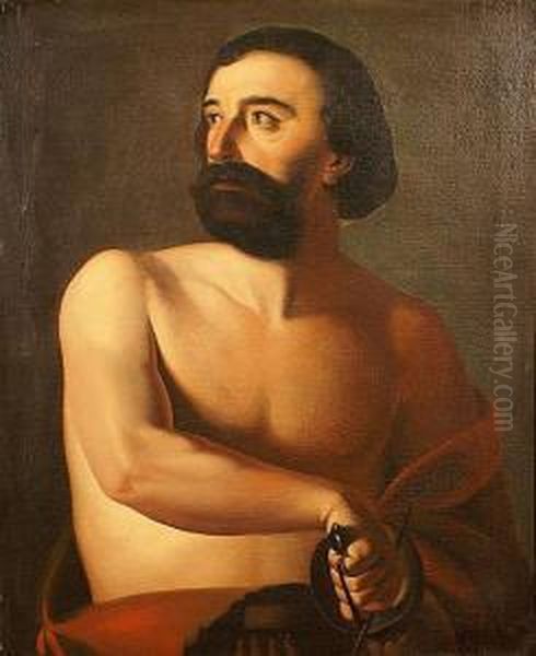 Ritratto Maschile Oil Painting by Francesco Podesti