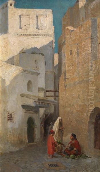 Marchande De Rue Oil Painting by Armand Point