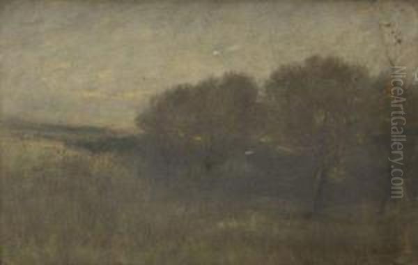 Un Soir Dans Les Saules Oil Painting by Auguste Pointelin