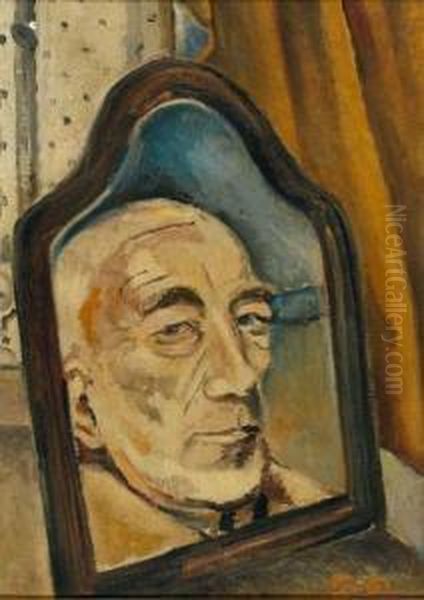 Autoportrait Dans Une Glace Oil Painting by Paul Poiret