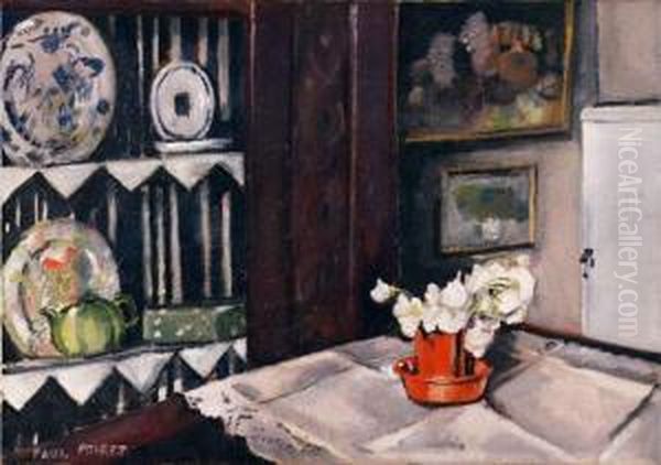 Interieur Aux Porcelaines Oil Painting by Paul Poiret