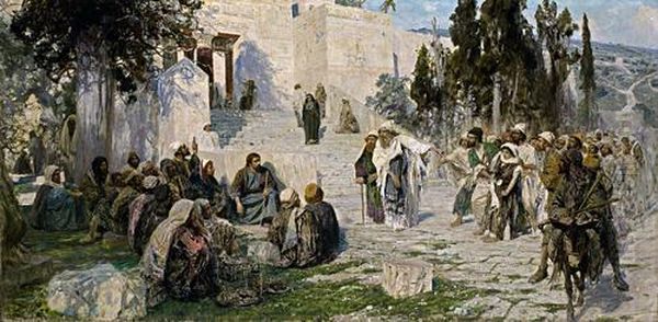 'he That Is Without Sin Oil Painting by Vasily Polenov