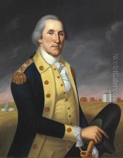 George Washington At Princeton Oil Painting by Charles Peale Polk