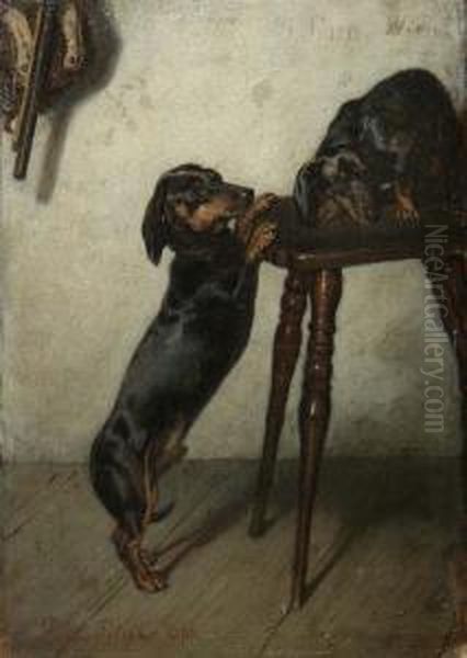 Signiert Und Monogrammiert, Datiert: 1897/1898 Oil Painting by Julius Pollak