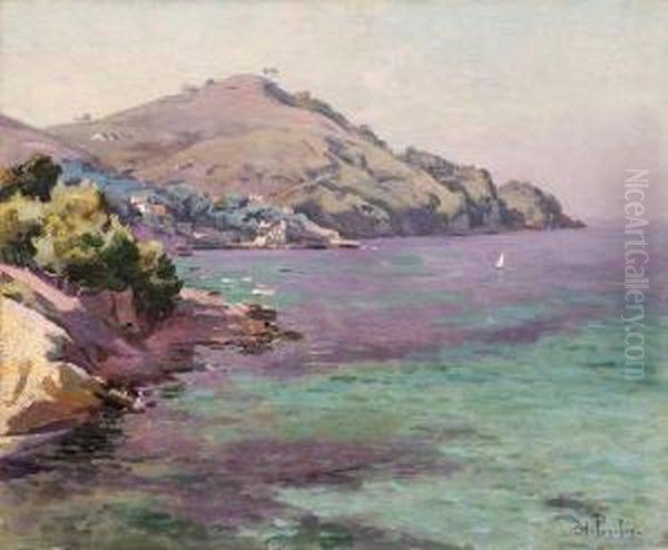 La Rade De Saint-cyr-sur-mer Oil Painting by Antoine Ponchin