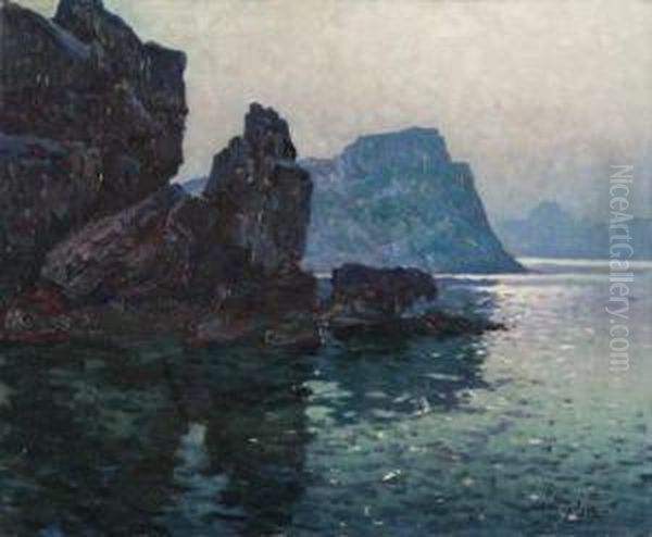 Cap Canaille A Cassis Oil Painting by Antoine Ponchin