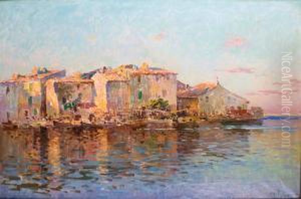 Les Martigues Oil Painting by Antoine Ponchin