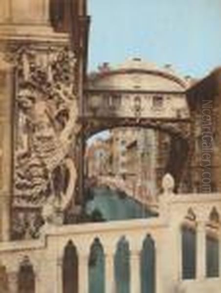 Venise: Pont Des Soupirs Oil Painting by Carlo Ponti