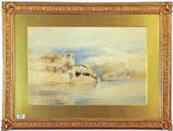 Cascrata Lake Sageno Oil Painting by James Poole