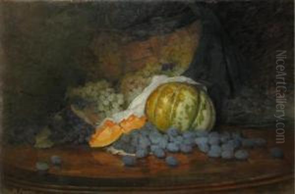 Prunebrumarii Oil Painting by Gheorghe Popovici