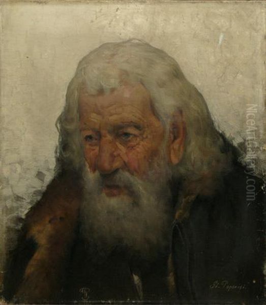 Mosvasile Oil Painting by Gheorghe Popovici