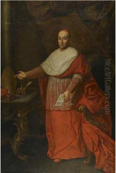 Portrait Of A Cardinal by Giovanni Domenico Porta