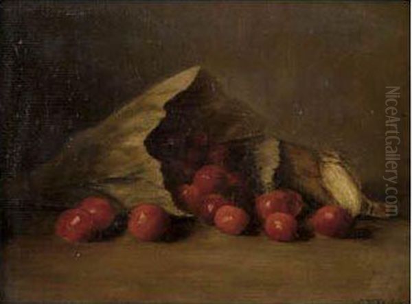 Untitled (bag Of Cherries) Oil Painting by Charles Ethan Porter