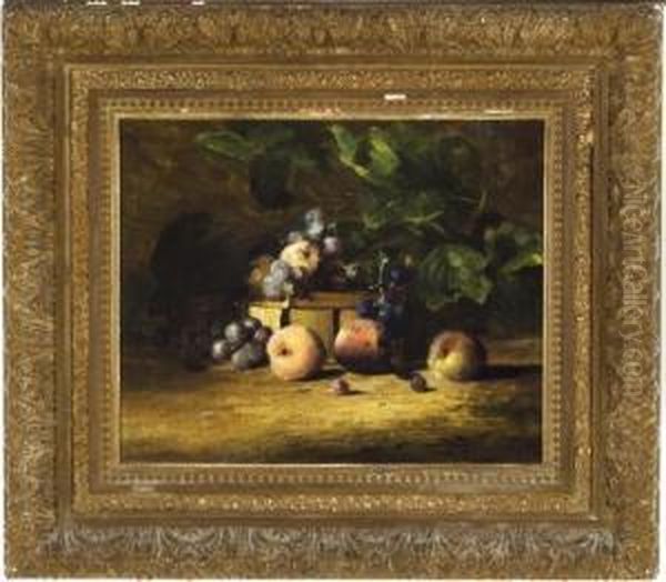 Still Life With Fruit Oil Painting by Charles Ethan Porter