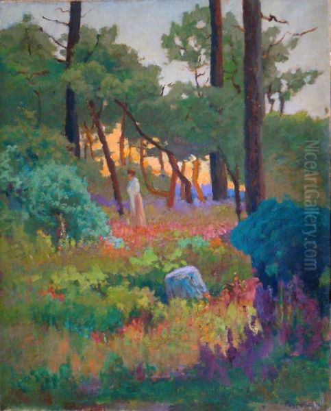 Promenade Dans Les Bois Oil Painting by Ivanovitch Eugene Pospolitaki