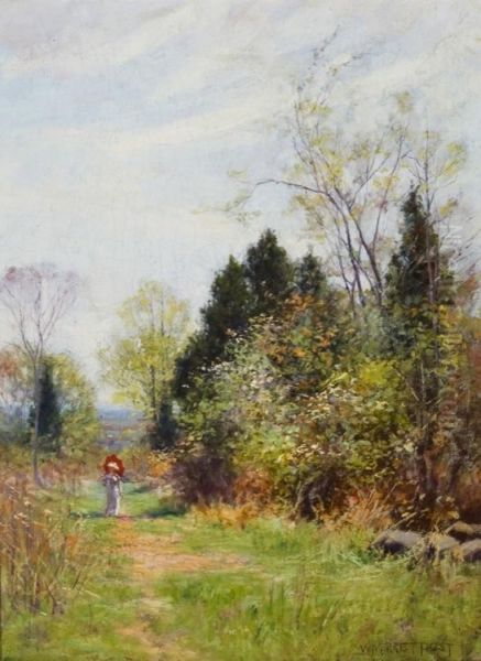 Taking A Stroll Oil Painting by William Merritt Post