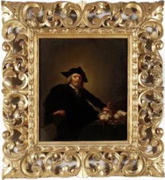 The Miser Oil Painting by Hendrick Gerritsz. Pot