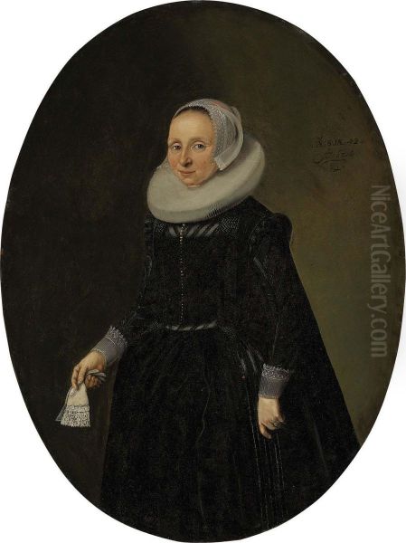 Portrait Of A Lady Oil Painting by Hendrik Gerritz Pot