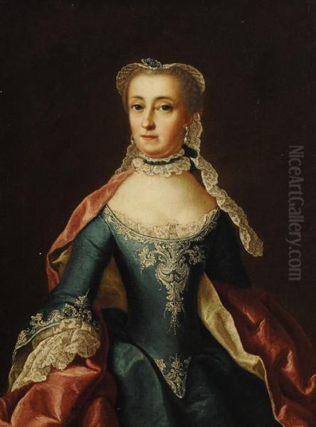 Portrait Of A Lady Oil Painting by Hendrik Pothoven