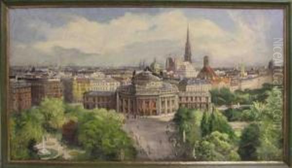 Wien - Stadtansicht Oil Painting by Igo Potsch