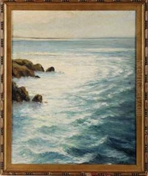 Bord De Mer Oil Painting by Adolphe Potter