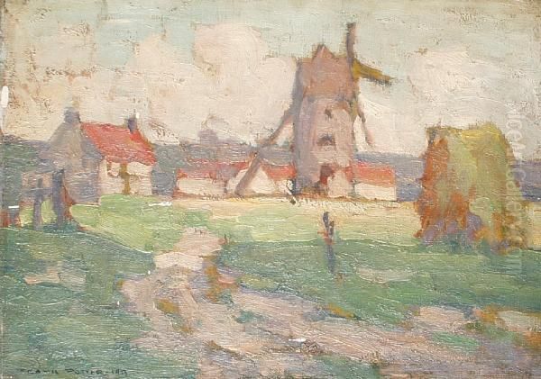 Windmill Oil Painting by Frank Huddlestone Potter